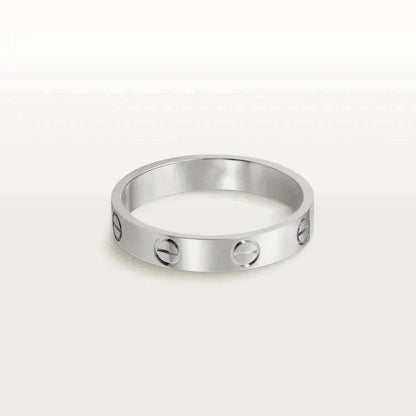 [Garvey ]LOVE RING 4MM 1 DIAMOND SILVER