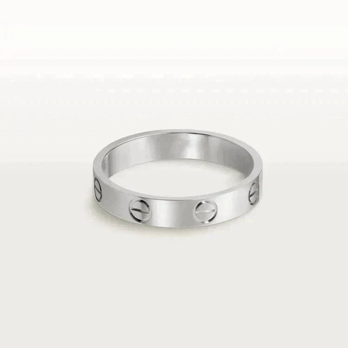[Garvey ]LOVE RING 4MM 1 DIAMOND SILVER
