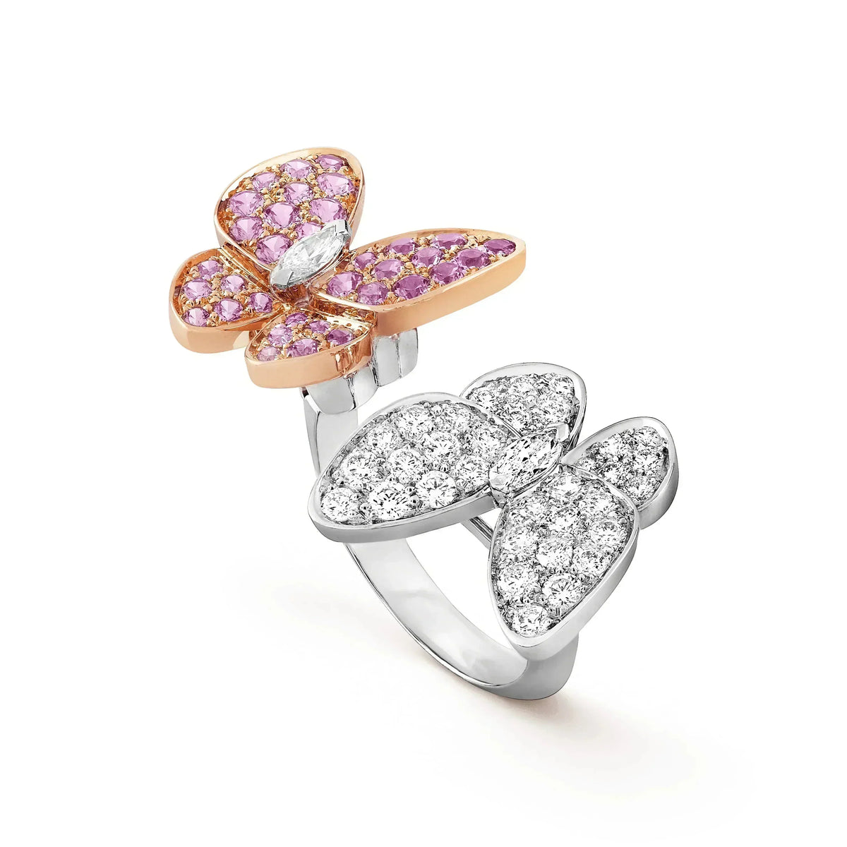 [Garvey ]TWIN BUTTERFLY DIAMOND RING