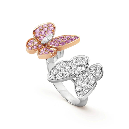 [Garvey ]TWIN BUTTERFLY DIAMOND RING
