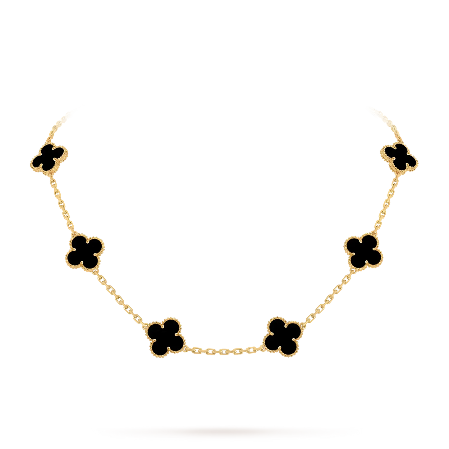[Garvey]CLASSIC LUCKY 10-MOTIF CLOVER NECKLACE GOLD COLLECTION