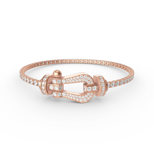 [Garvey ]FORCE  LARGE HORSESHOE FULL DIAMOND TENNIS BRACELET