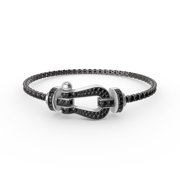 [Garvey ]FORCE  LARGE HORSESHOE FULL DIAMOND TENNIS BRACELET