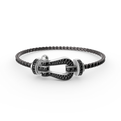 [Garvey ]FORCE  LARGE HORSESHOE FULL DIAMOND TENNIS BRACELET